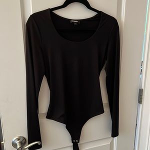 Black long sleeve bodysuit